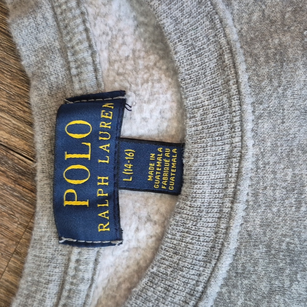 Polo Ralph Lauren Polo Bear New York NYC Crewneck Sweatshirt Youth Large 14 / 16 - Picture 3 of 4